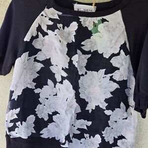 Milky Way Floral Sweater Top Size S